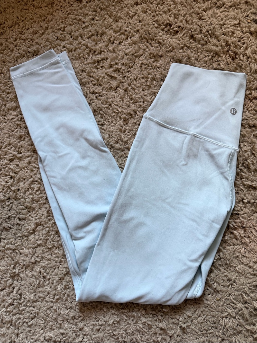 lululemon athletica Women's Light Blue High-Waist Wunder Under Leggings - Picture 5 of 5